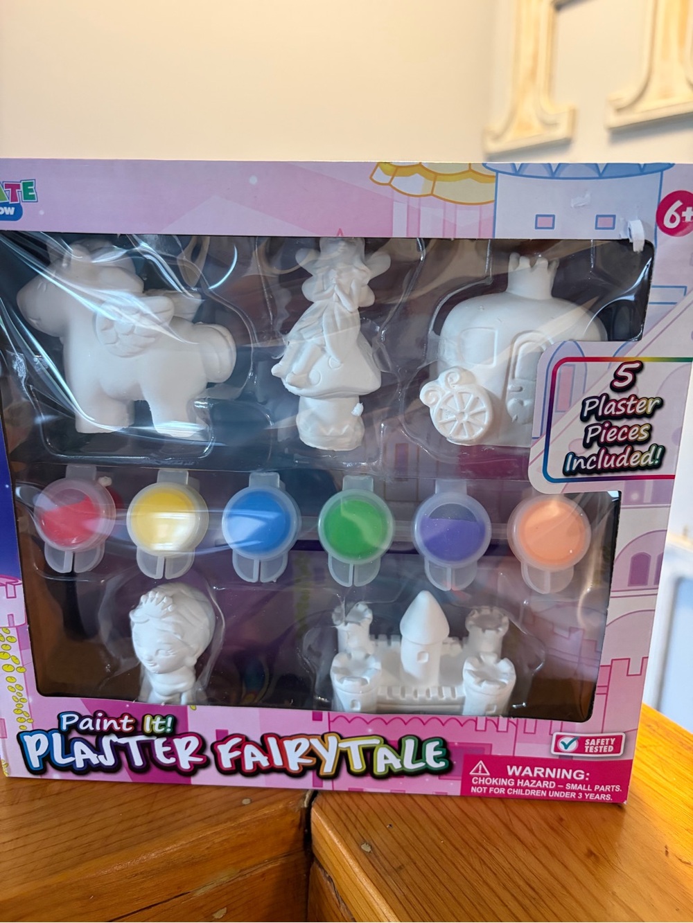 Plaster Fairytale Painting Set - White with Multicolor Paints